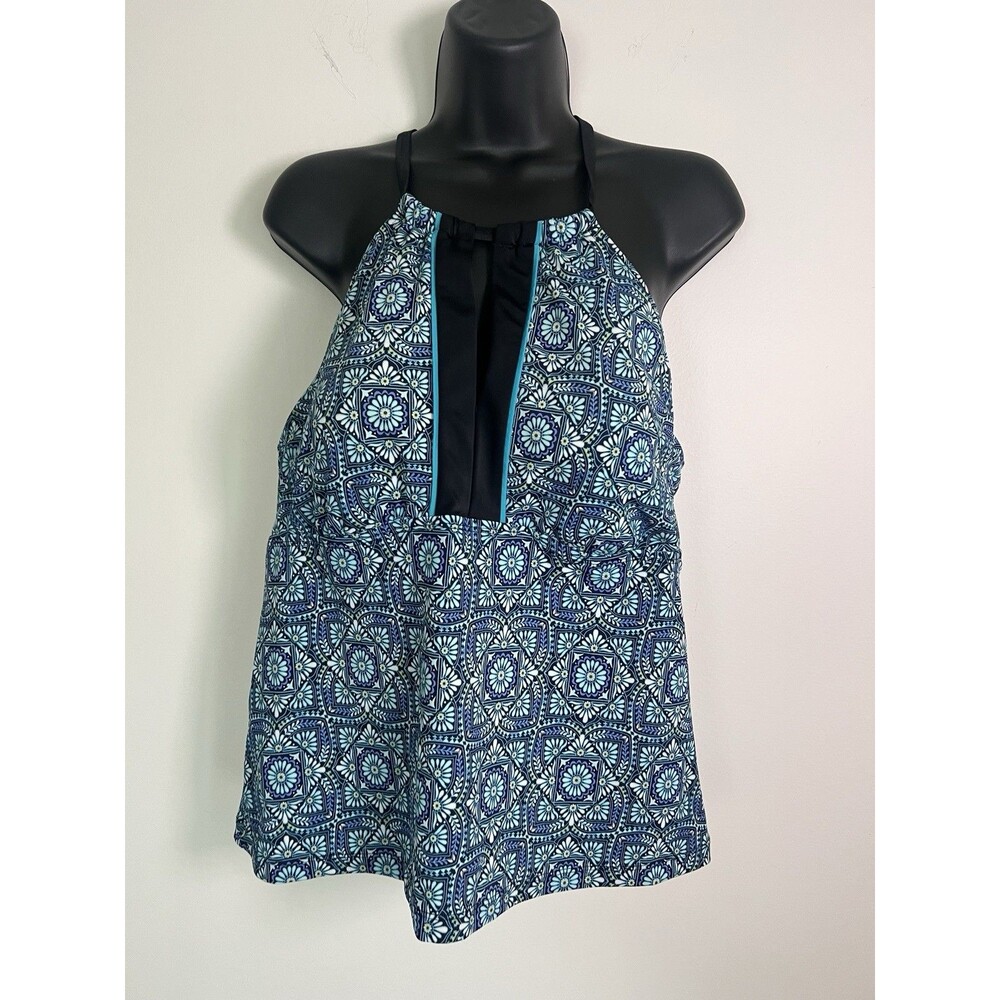 South Point Tankini Blue Swimsuit Size 12
